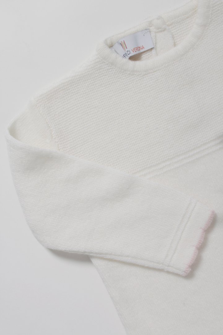 Tutina links in misto cashmere e lana per neonata | vendita online |  Maglificio di Verona