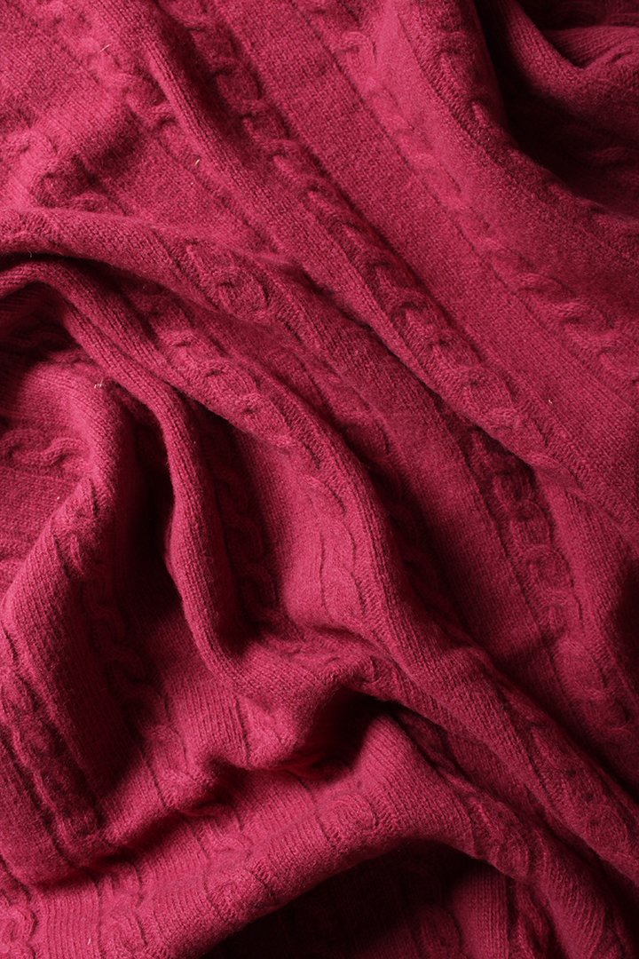 Coperta lana cashmere e viscosa
