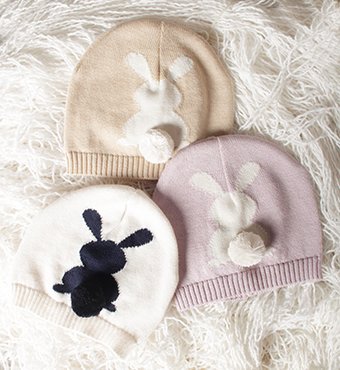 Berrettino Bunny puro cotone